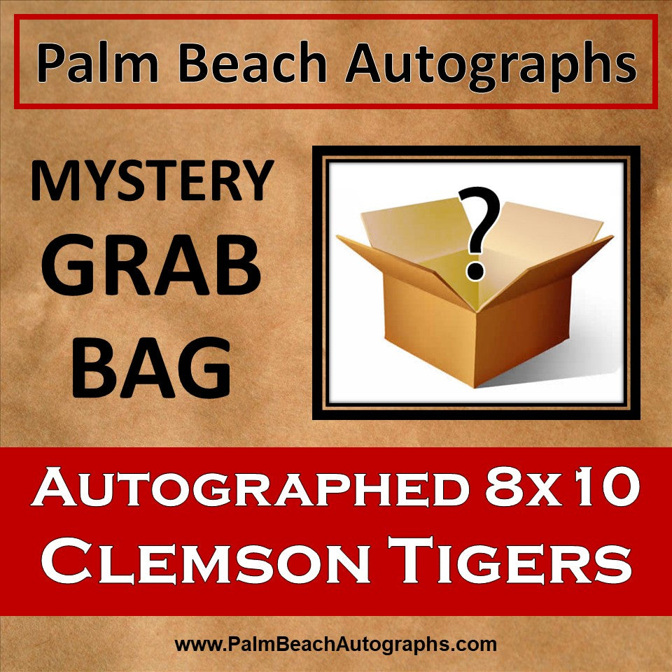 MYSTERY GRAB BAG - Clemson Tigers Autographed Football 8x10 Photo