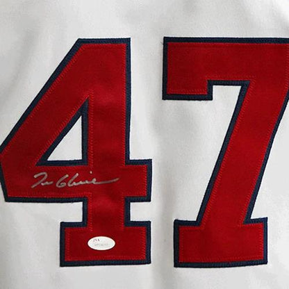 Tom Glavine Autographed Atlanta (White #47) Custom Jersey - Radtke