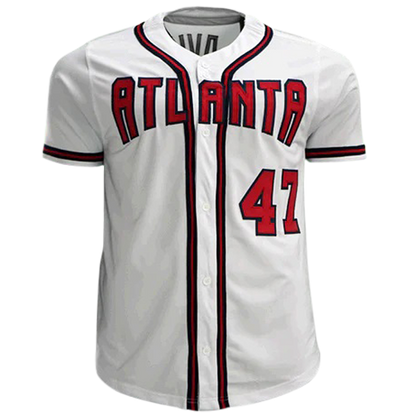 Tom Glavine Autographed Atlanta (White #47) Custom Jersey - Radtke