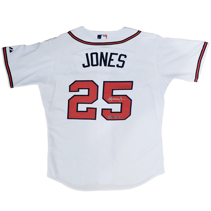 Andruw Jones Autographed Atlanta Braves (White #25) Custom