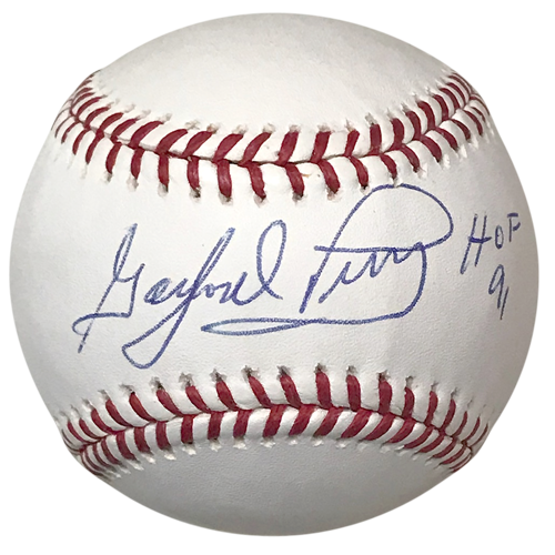 Gaylord Perry Autographed MLB Baseball w/ 