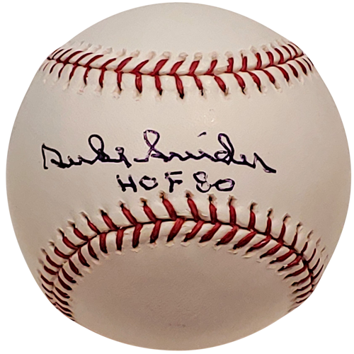 Duke Snider Autographed MLB Baseball w/ "HOF '80"