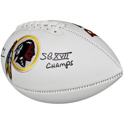Joe Theismann Autographed Washington Redskins Logo Football w/ "SB XVII Champs"