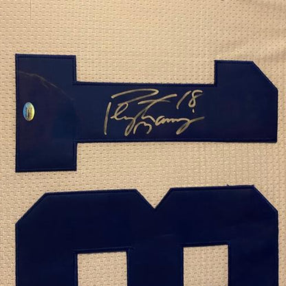 Peyton Manning Autographed Indianapolis Colts (White #18) Deluxe Framed Jersey