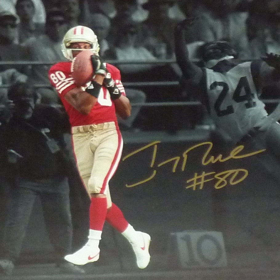 Jerry Rice Autographed San Francisco 49ers (Spotlight) Deluxe Framed 1 ...