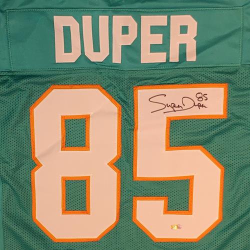Mark Duper Autographed Miami Dolphins (Teal #85) Custom Jersey - JSA