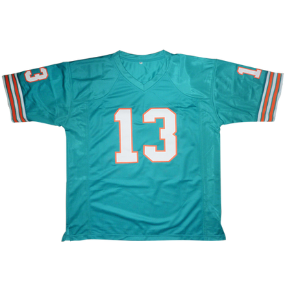 Dan Marino Autographed Miami Dolphins (Teal #13) Custom Jersey - JSA