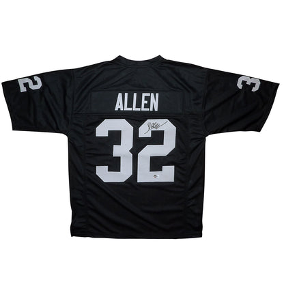 Marcus Allen Autographed Oakland Raiders (Black #32) Custom Jersey - Beckett