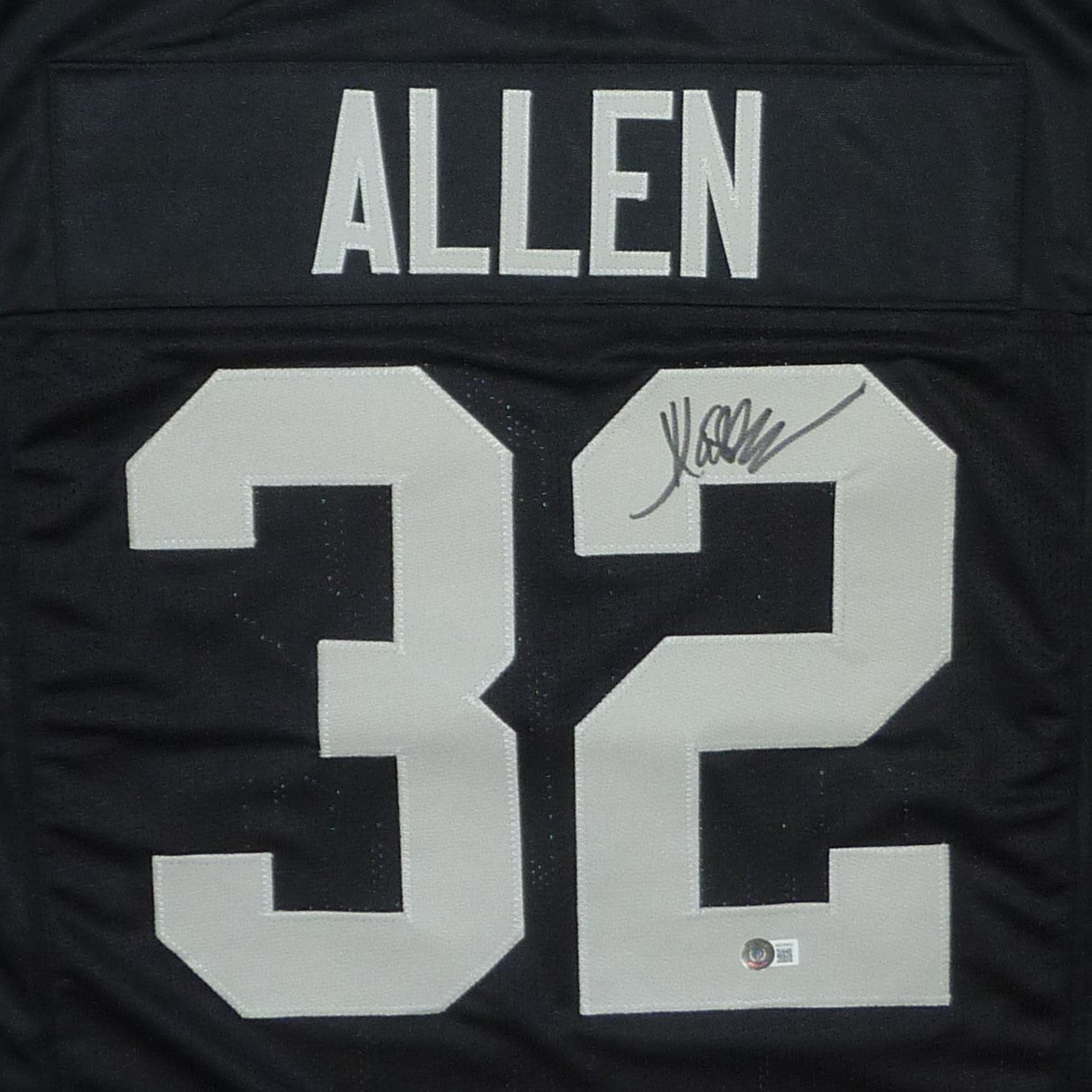 Marcus Allen Autographed Oakland Raiders (Black #32) Custom Jersey - Beckett