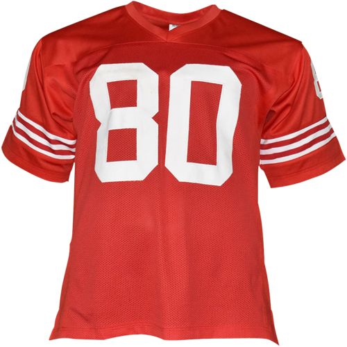 Jerry Rice Autographed San Francisco 49ers (Red #80) Jersey