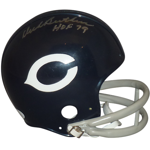 Dick Butkus Autographed Chicago Bears (Throwback) Mini Helmet - JSA