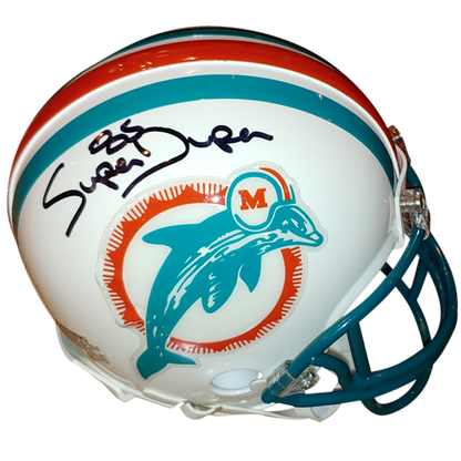 Mark Duper Autographed Miami Dolphins (Throwback) Mini Helmet