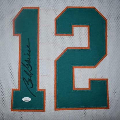 Bob Griese Autographed Miami Dolphins (White #12) Custom Jersey - JSA