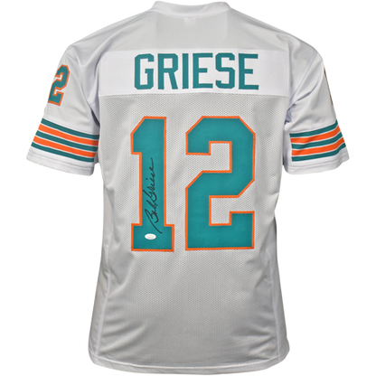 Bob Griese Autographed Miami Dolphins (White #12) Custom Jersey - JSA