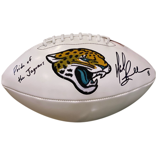Mark Brunell Autographed Jacksonville Jaguars Logo Football
