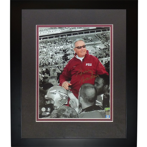 Bobby Bowden Autographed Florida State FSU Seminoles (Last Game Spotlight) Deluxe Framed 11x14 Photo