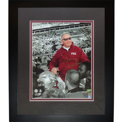 Bobby Bowden Autographed Florida State FSU Seminoles (Last Game Spotlight) Deluxe Framed 11x14 Photo