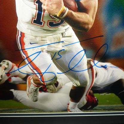 Tim Tebow Autographed Florida Gators (08 BCS Run) Deluxe Framed 16x20 Photo - Tebow Holo