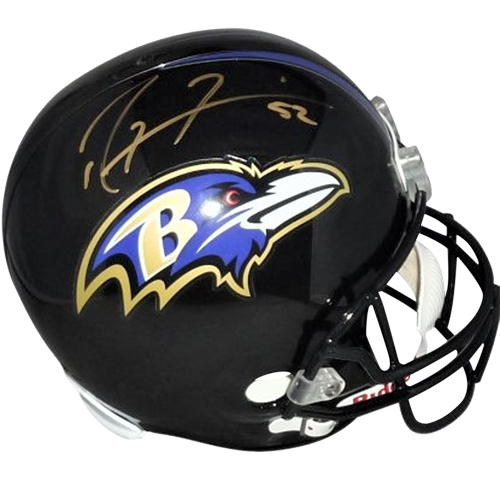 Ray Lewis Autographed Baltimore Ravens Deluxe Full-Size Replica Helmet - Beckett