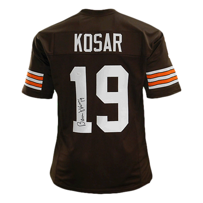 Bernie Kosar Autographed Cleveland Brown 19 Custom Jersey JSA Palm Beach Autographs LLC