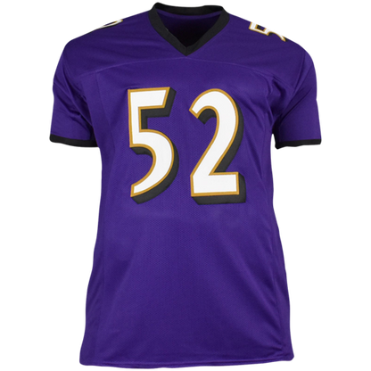 Ray Lewis Autographed Baltimore Ravens (Purple #52) Jersey