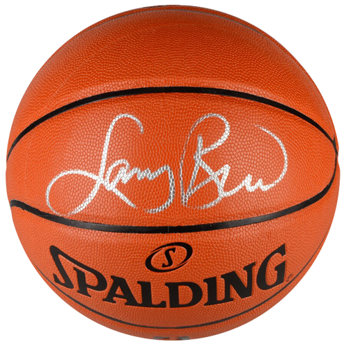 Larry Bird Autographed NBA I/O Basketball - Beckett