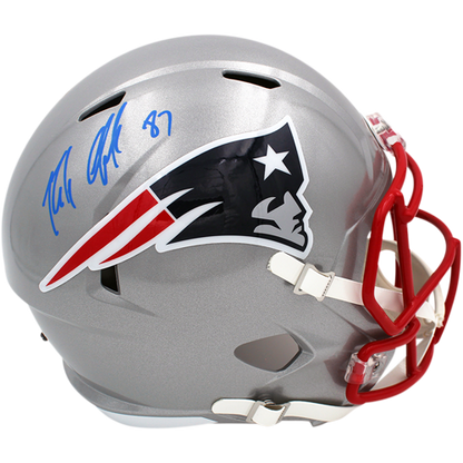 Rob Gronkowski Autographed New England Patriots Deluxe Full-Size Replica Helmet - Gronk Holo