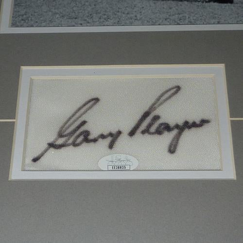 Jack Nicklaus, Arnold Palmer And Gary Player Autographed Big 3 Deluxe Framed Golf Piece - JSA