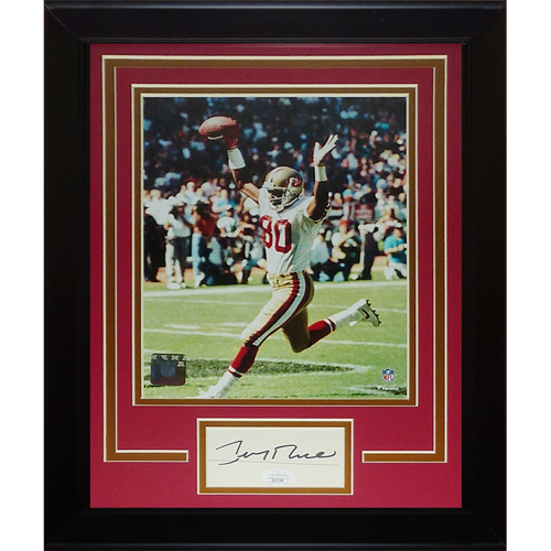 Jerry Rice Autographed San Francisco 49ers "Signature Series" Frame