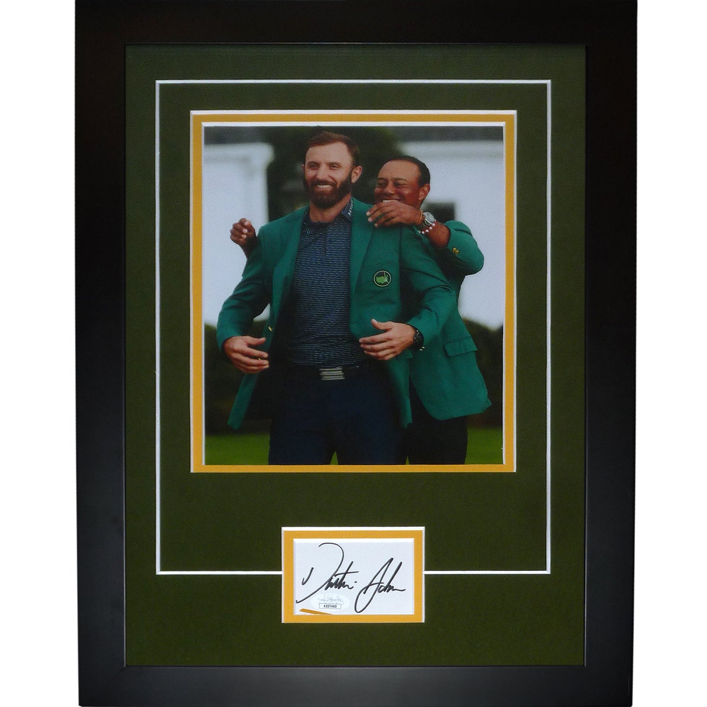 Dustin Johnson Autographed 2020 Masters (Green Jacket) "Signature Series" Frame