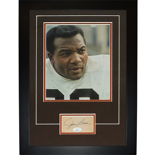 Jim Brown Autographed Cleveland Browns "Signature Series" Frame