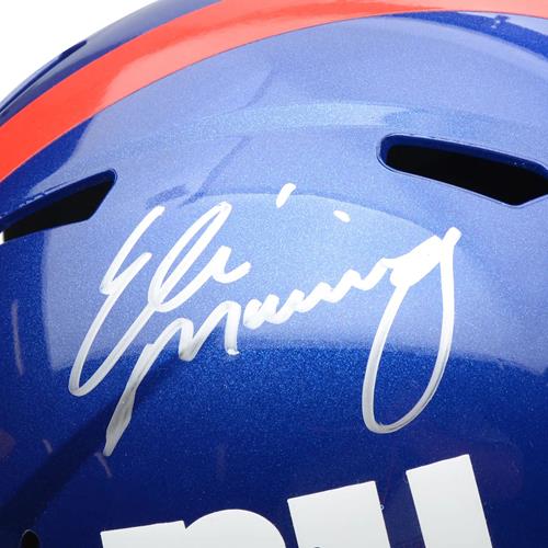 Eli Manning Autographed New York Giants Deluxe Full-Size Replica Helmet - Fanatics