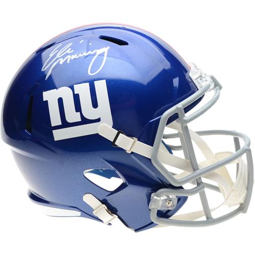 Eli Manning Autographed New York Giants Deluxe Full-Size Replica Helmet - Fanatics