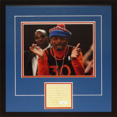 Spike Lee Autographed New York Knicks "Signature Series" Frame - JSA