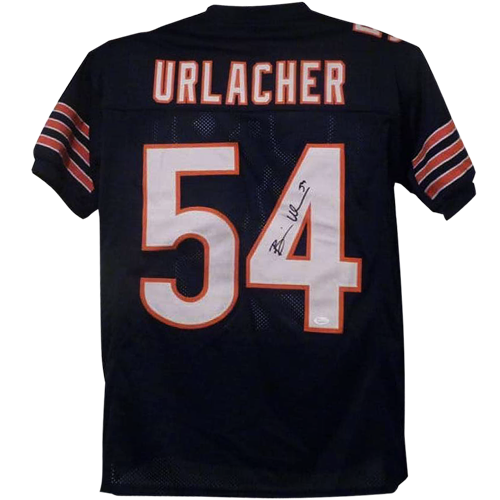 Brian Urlacher Autographed Chicago Bears (Blue #54) Custom Jersey - JSA