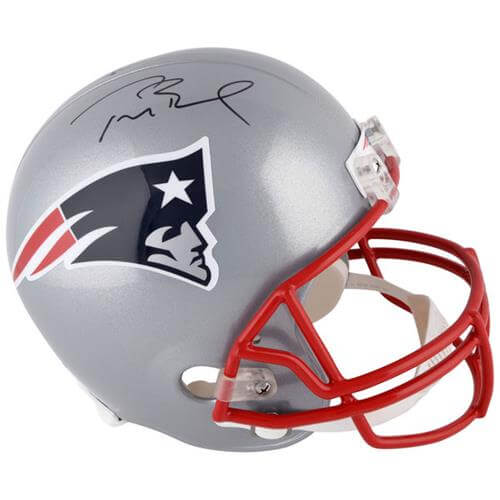 Tom Brady Autographed New England Patriots Deluxe Full-Size Replica Helmet - Fanatics