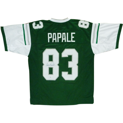 Vince Papale Autographed Philadelphia Eagles (Green #83) Custom Jersey - Beckett