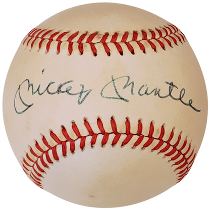 Mickey Mantle Autographed Official AL Baseball - JSA Full Letter
