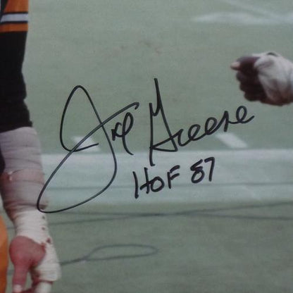 Jack Lambert And Joe Greene Autographed Pittsburgh Steelers Deluxe Framed 16x20 Photo - Beckett