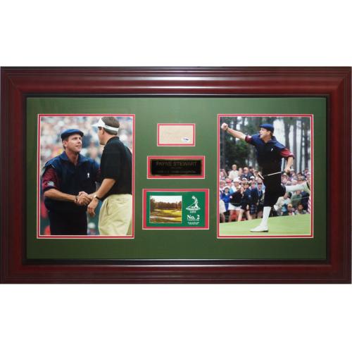 Payne Stewart Autographed 1999 US Open (Pinehurst #2) Deluxe Framed Tribute Piece - JSA