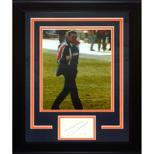Mike Ditka Autographed Chicago Bears (Middle Finger) "Signature Series" Frame - JSA
