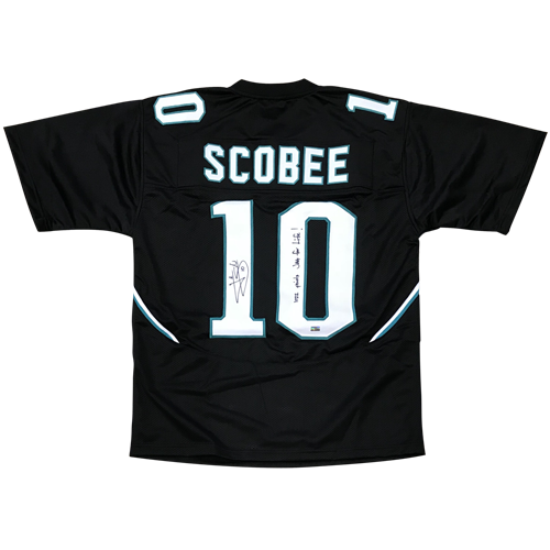 Josh Scobee Autographed Jacksonville Jaguars (Black #10) Custom Jersey