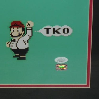 Mike Tyson Autographed Boxing (Nintendo Punchout) Deluxe Framed 16x20 Photo - Tyson Holo