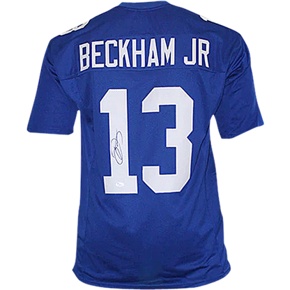 Odell Beckham Jr. Autographed New York Giants (Blue #13) Jersey - JSA