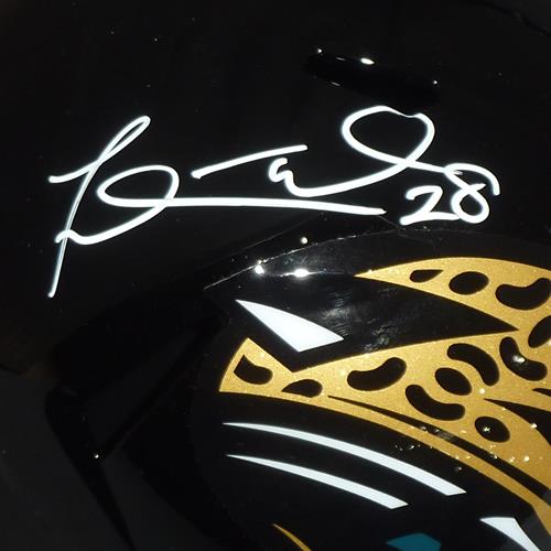 Fred Taylor Autographed Jacksonville Jaguars Deluxe Full-Size Replica Helmet - Beckett