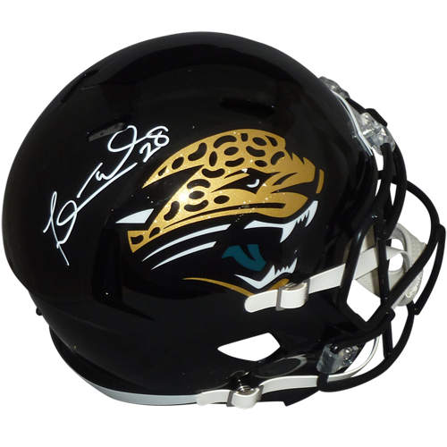Fred Taylor Autographed Jacksonville Jaguars Deluxe Full-Size Replica Helmet - Beckett