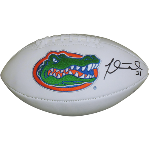 Fred Taylor Autographed Florida Gators Logo Football