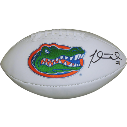 Fred Taylor Autographed Florida Gators Logo Football