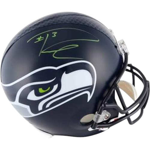 Russell Wilson Autographed Seattle Seahawks Deluxe Full-Size Replica Helmet - RW Holo