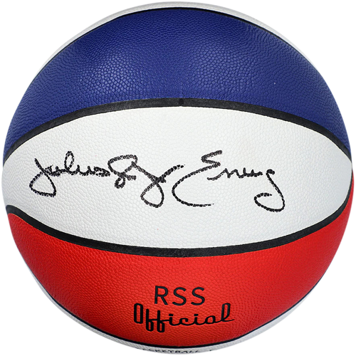 Julius "Dr. J" Erving Autographed Spalding ABA Basketball - Beckett Witness